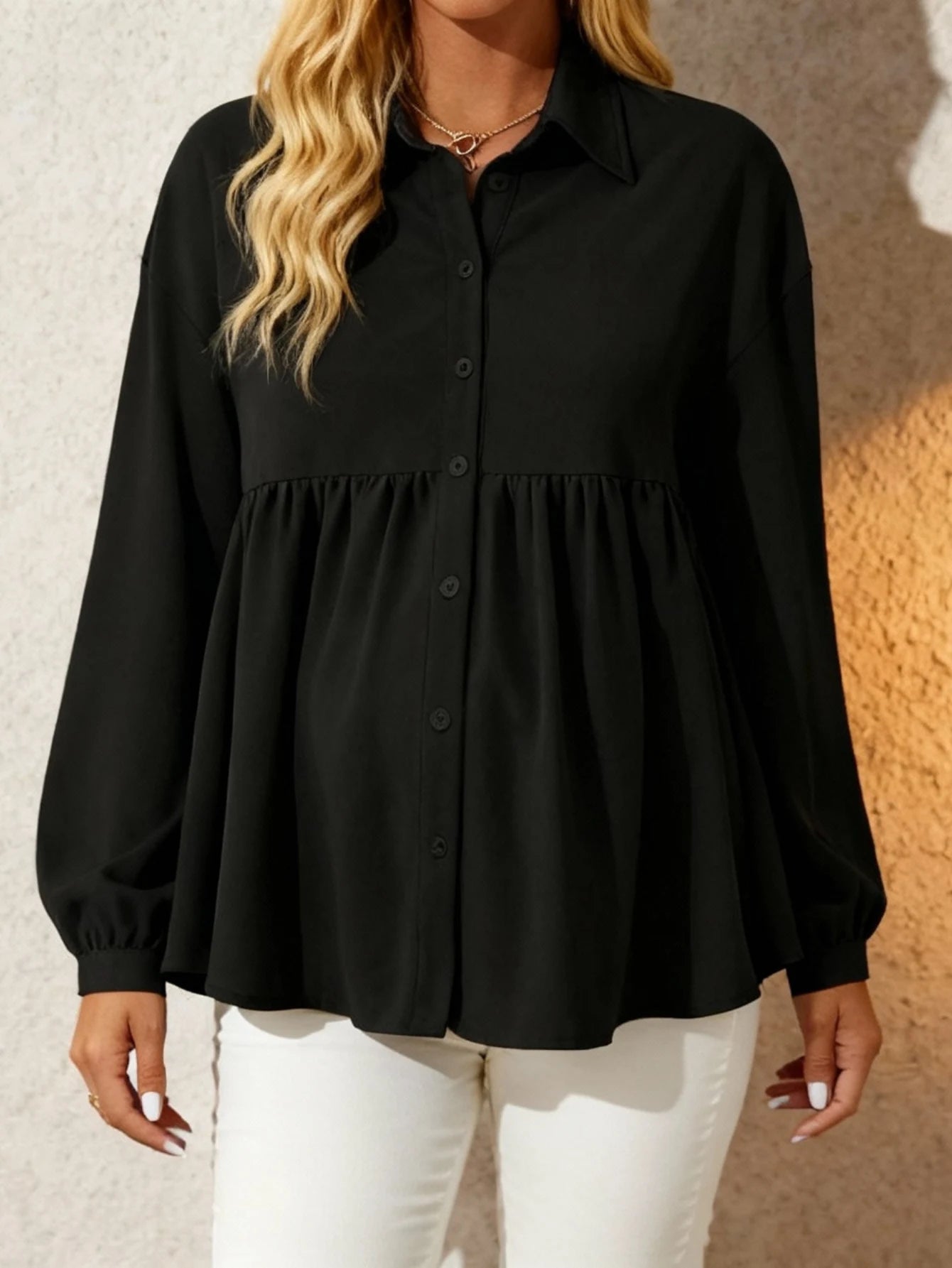 Flowy Maternity Blouse