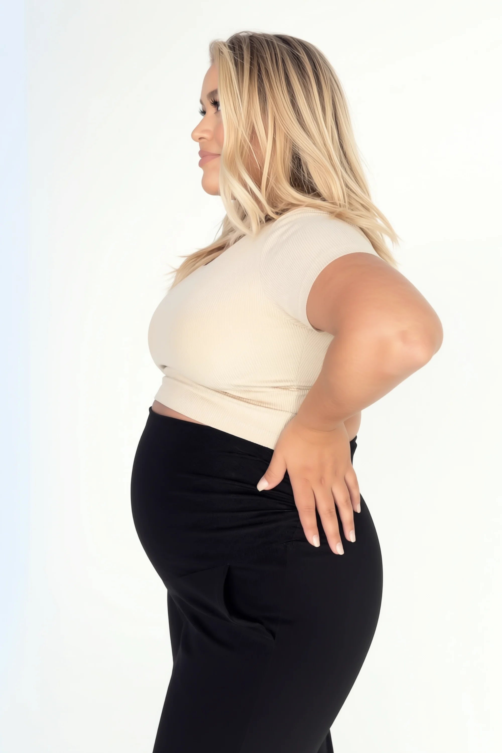 Aura Maternity Wide-Leg Pants