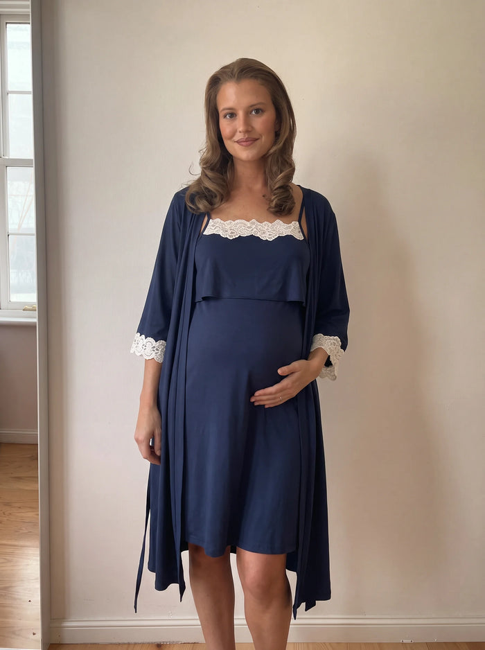 Nursing Nightgown & Robe Set