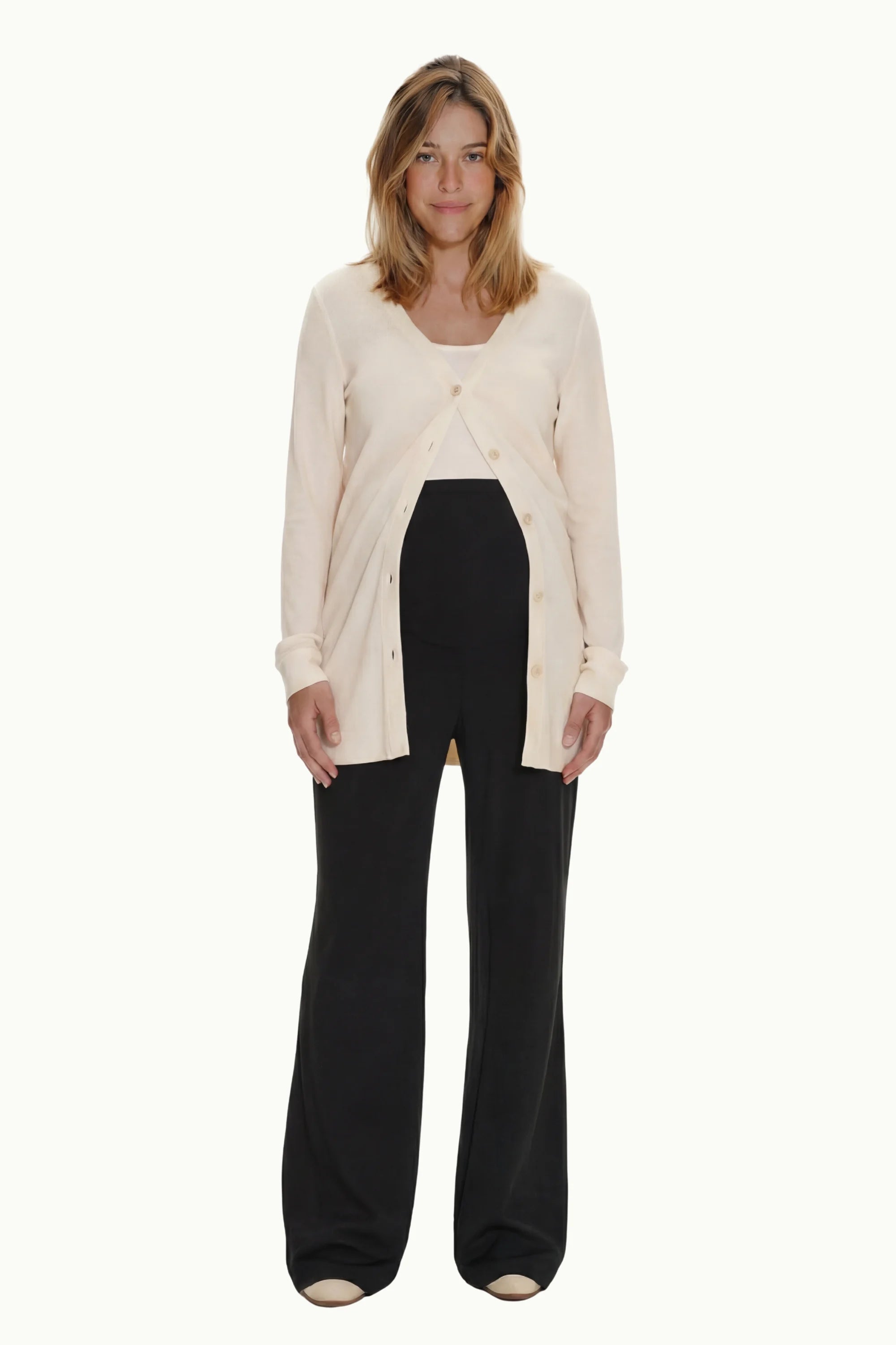 Aura Maternity Wide-Leg Pants