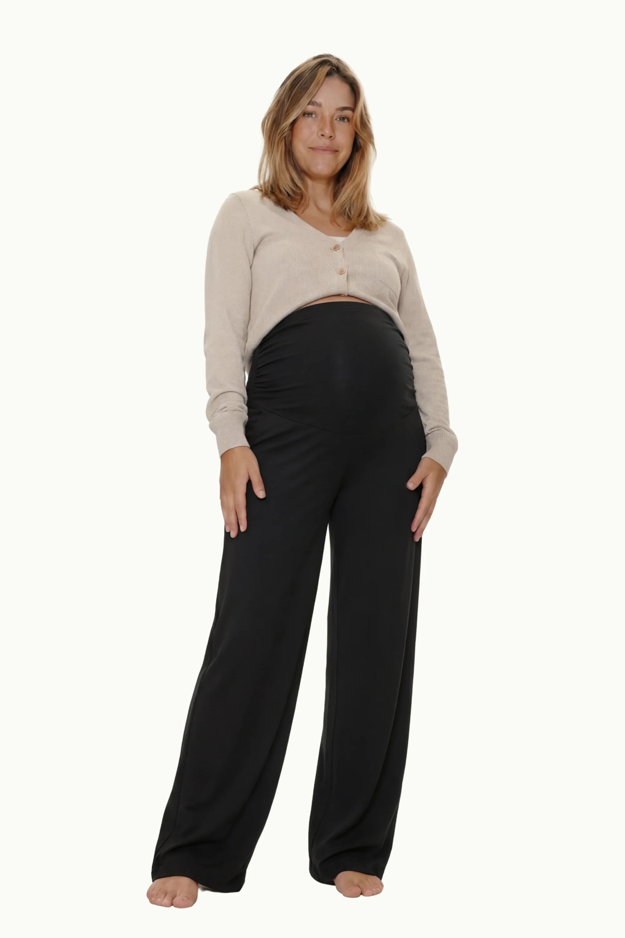 Aura Maternity Wide-Leg Pants