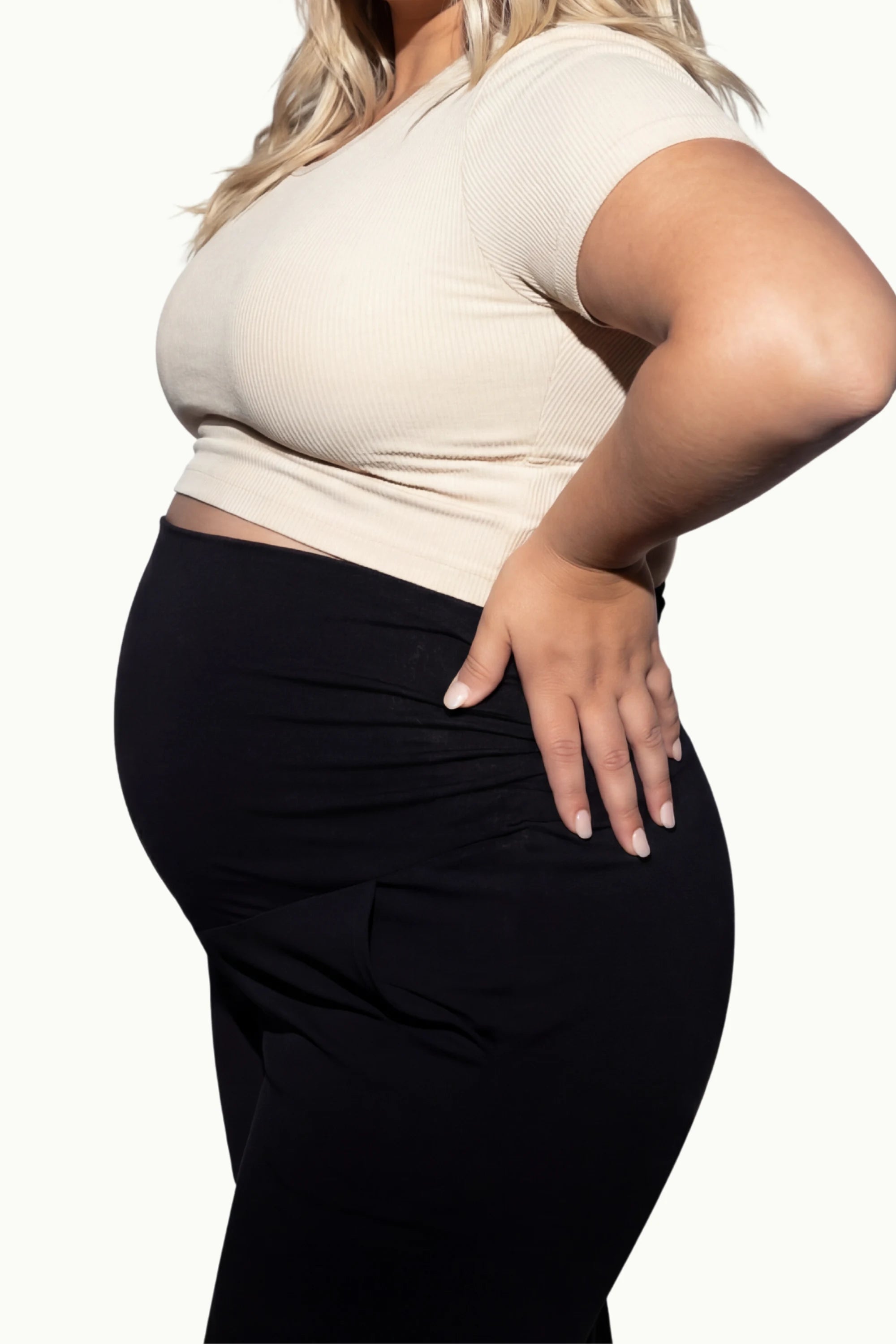 Aura Maternity Wide-Leg Pants