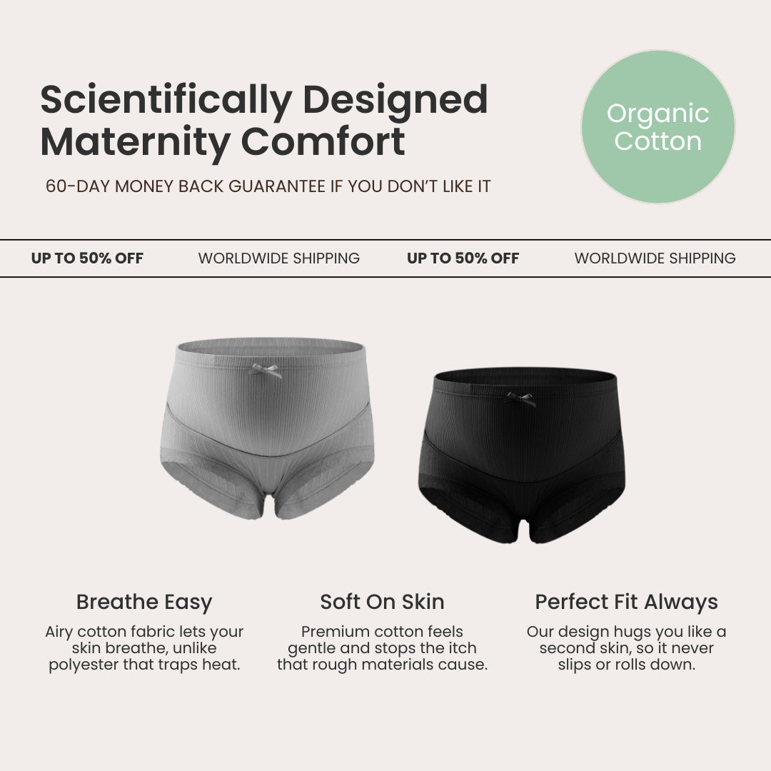 Aura™ Ultra-Soft Maternity Support Panties