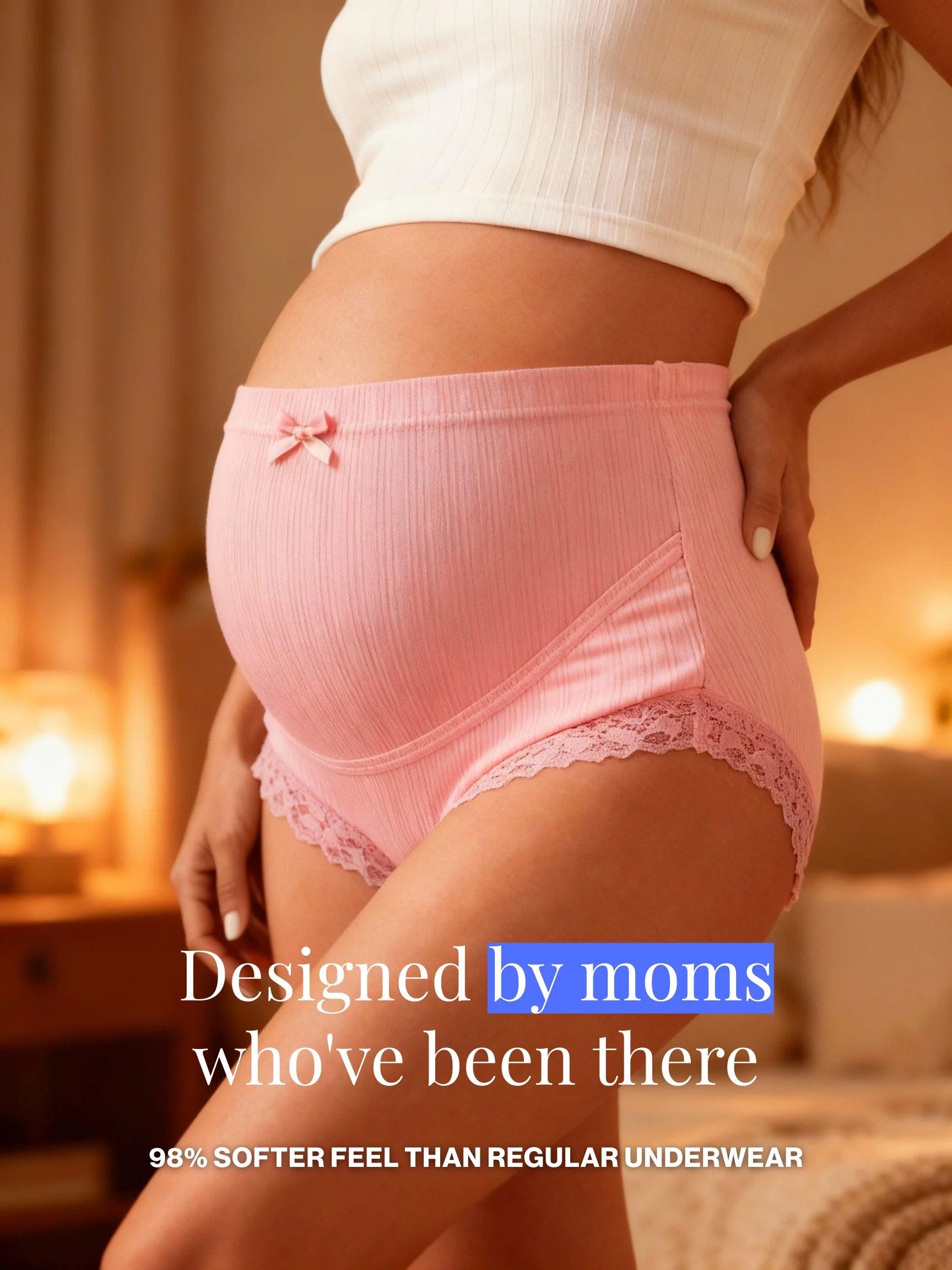Aura™ Ultra-Soft Maternity Support Panties