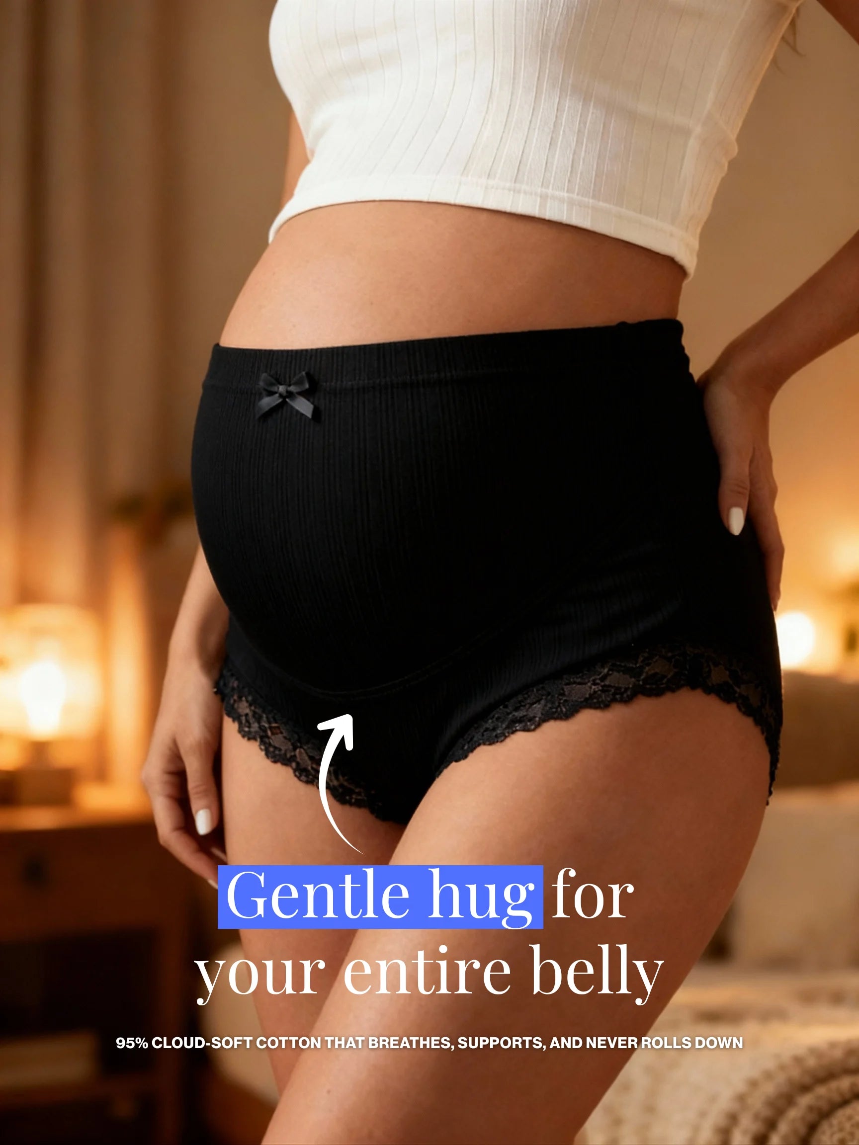 Aura™ Ultra-Soft Maternity Support Panties