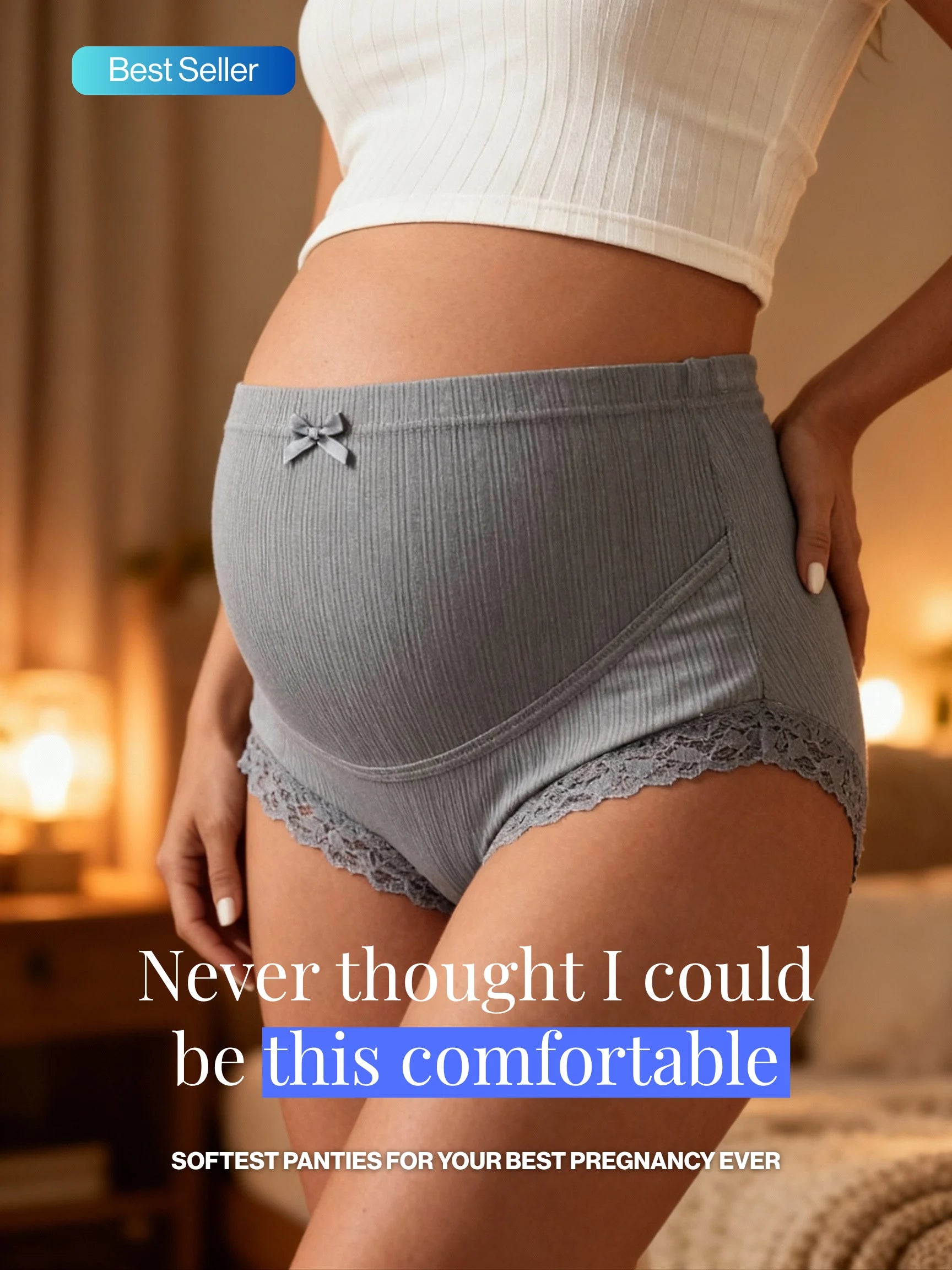 Aura™ Ultra-Soft Maternity Support Panties
