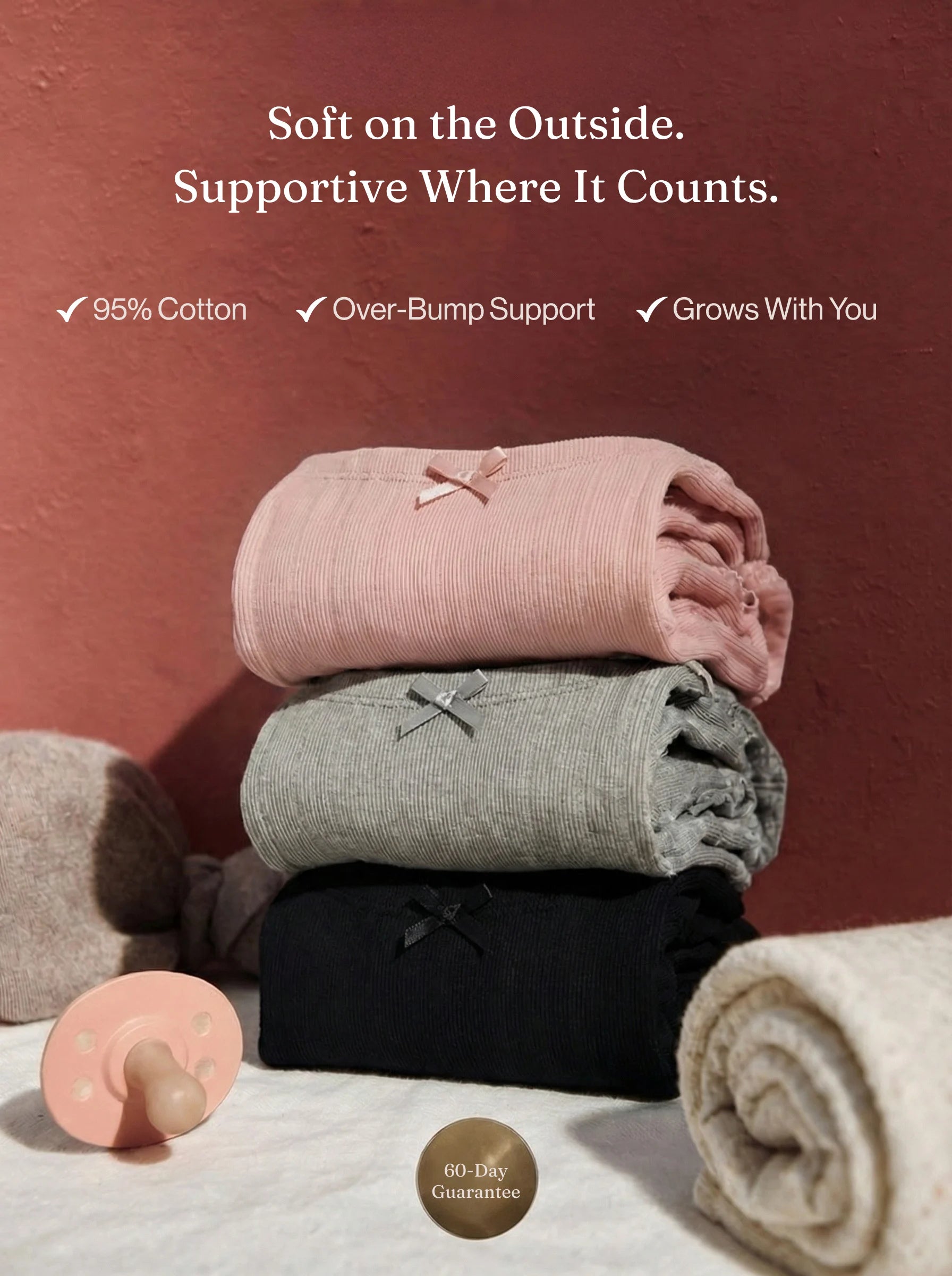 Aura™ Ultra-Soft Maternity Support Panties