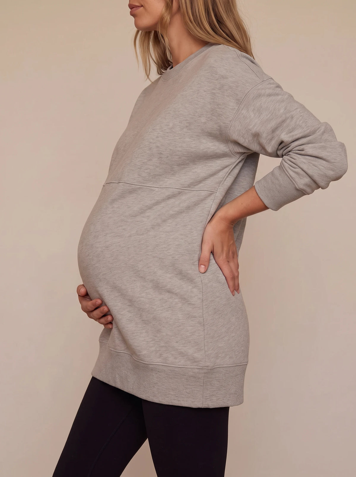 Relaxed tunic fit with room for the bump