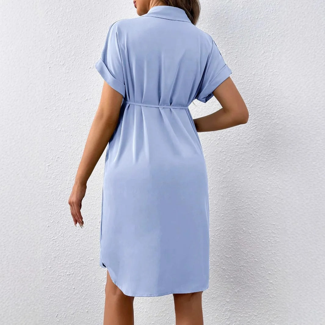 Aura™ Madison Button-Down Maternity Summer Dress